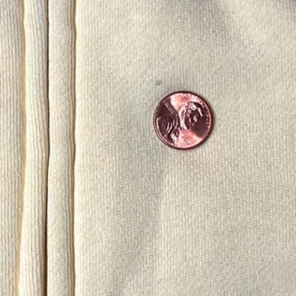 French Laundry Yellow Hoodie Zip Front Jacket Sweatshirt Fleece XL Casual NWT - Picture 9 of 10